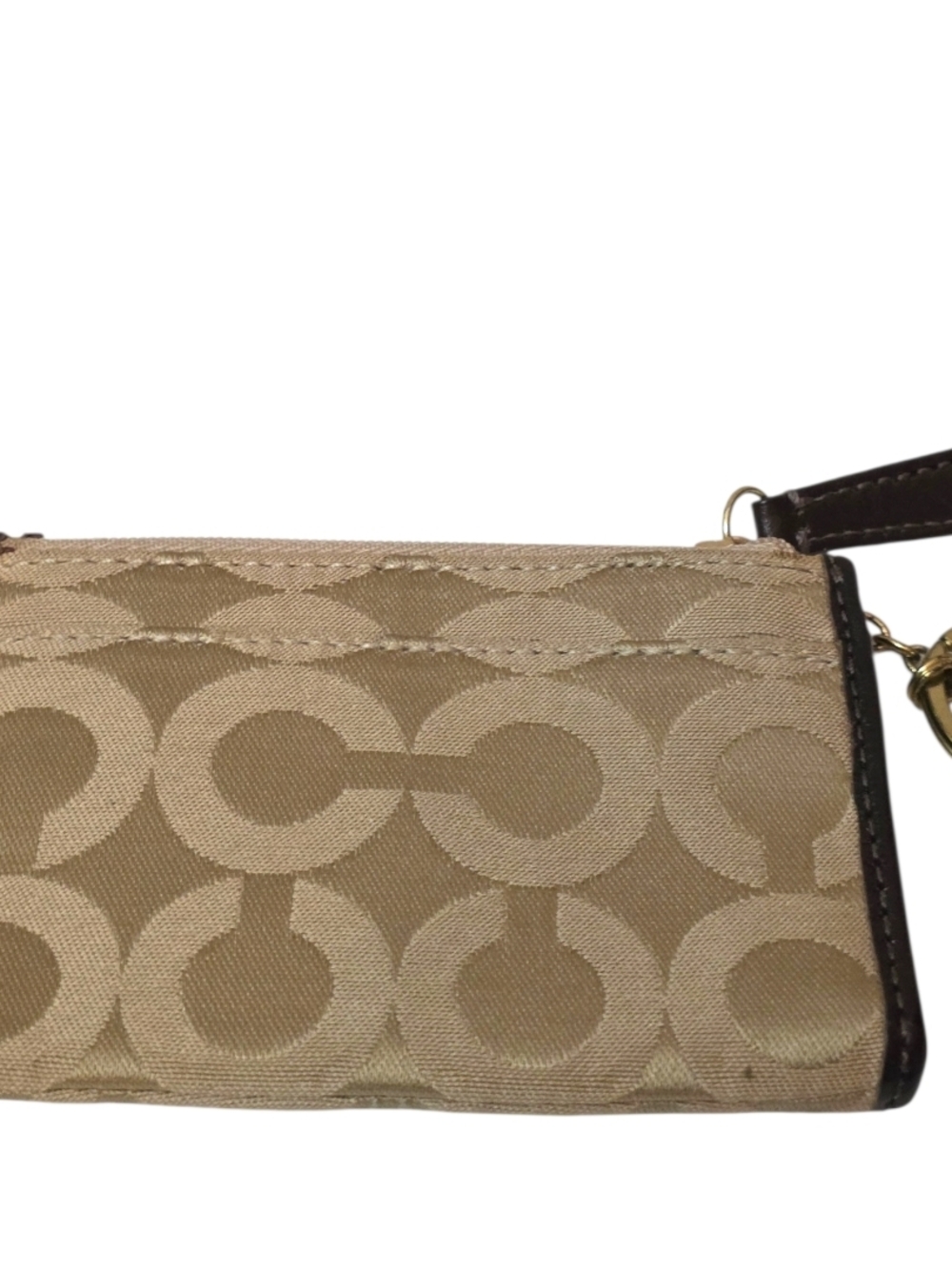 Coach Carriage Collection Cardholder Signature C Coin Purse Khaki Brown - Picture 4 of 11